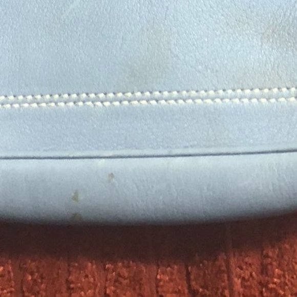 Salvatore Ferragamo Blue Zip Clutch - Picture 12 of 13